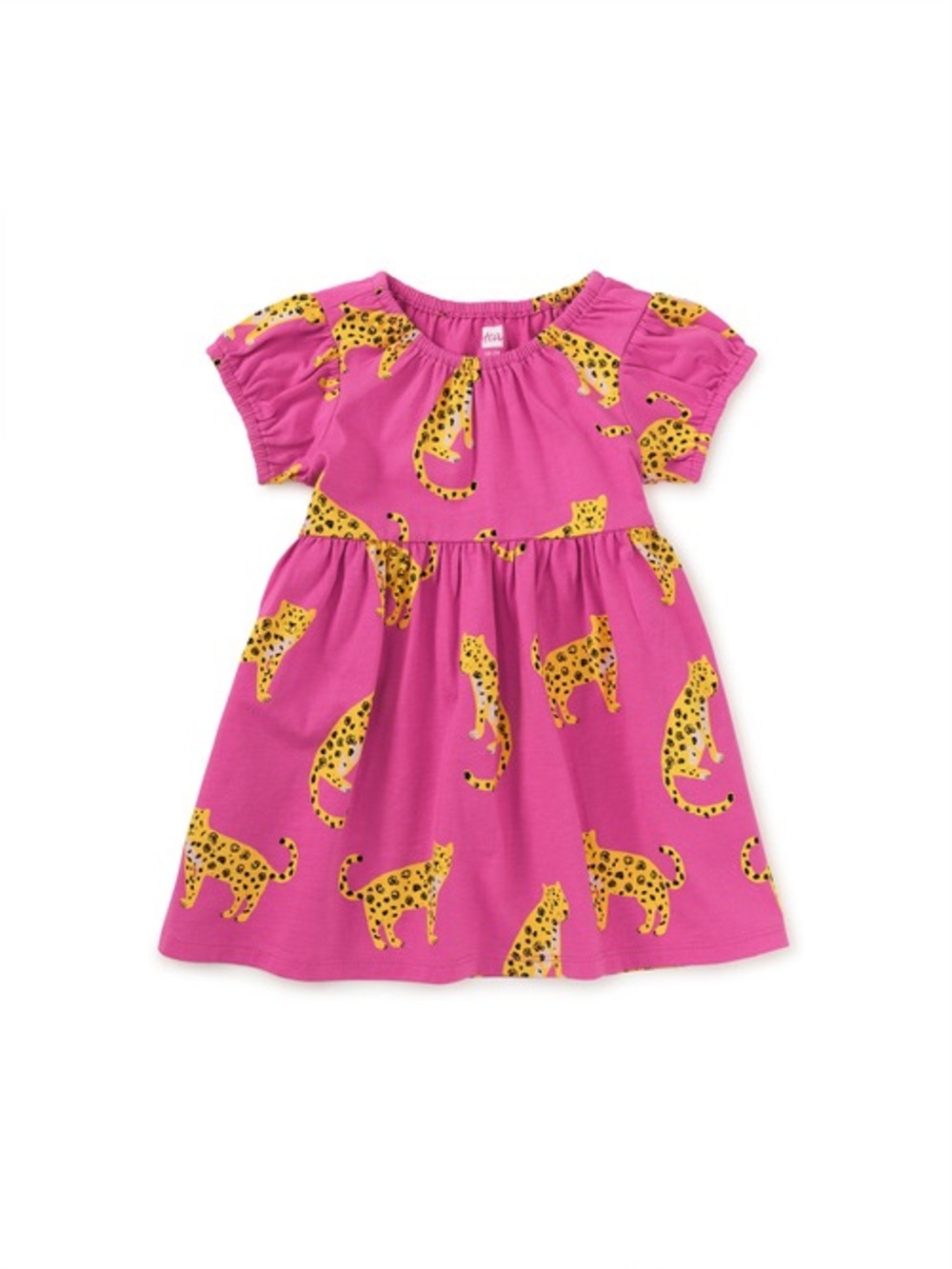 Tea ZCollection Puff Sleeve Pink Leopard Dress (new without tags)